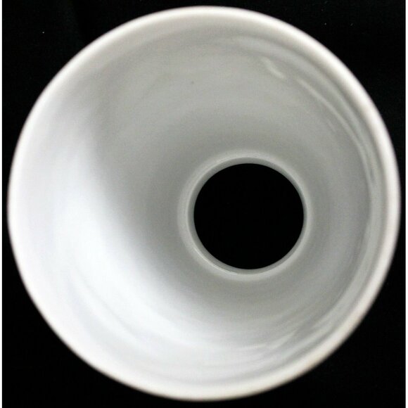 White Cherub Ceramic Light Cover Embossed Cupid Pattern Small Lamp Shade - Picture 8 of 8